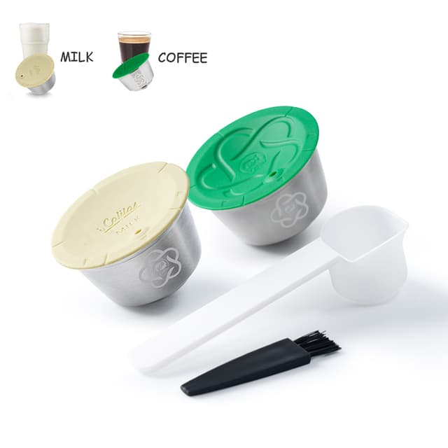 2 Cápsulas Reutilizáveis Inox Café e Leite Dolce Gusto - Icafilas Original