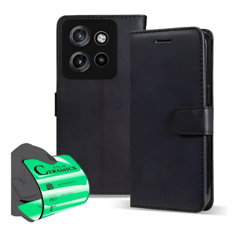 Capa capinha Carteira Moto G05 / Moto G15 / Moto G35 – Case Flip Premium com Porta Cartões e Proteção Total