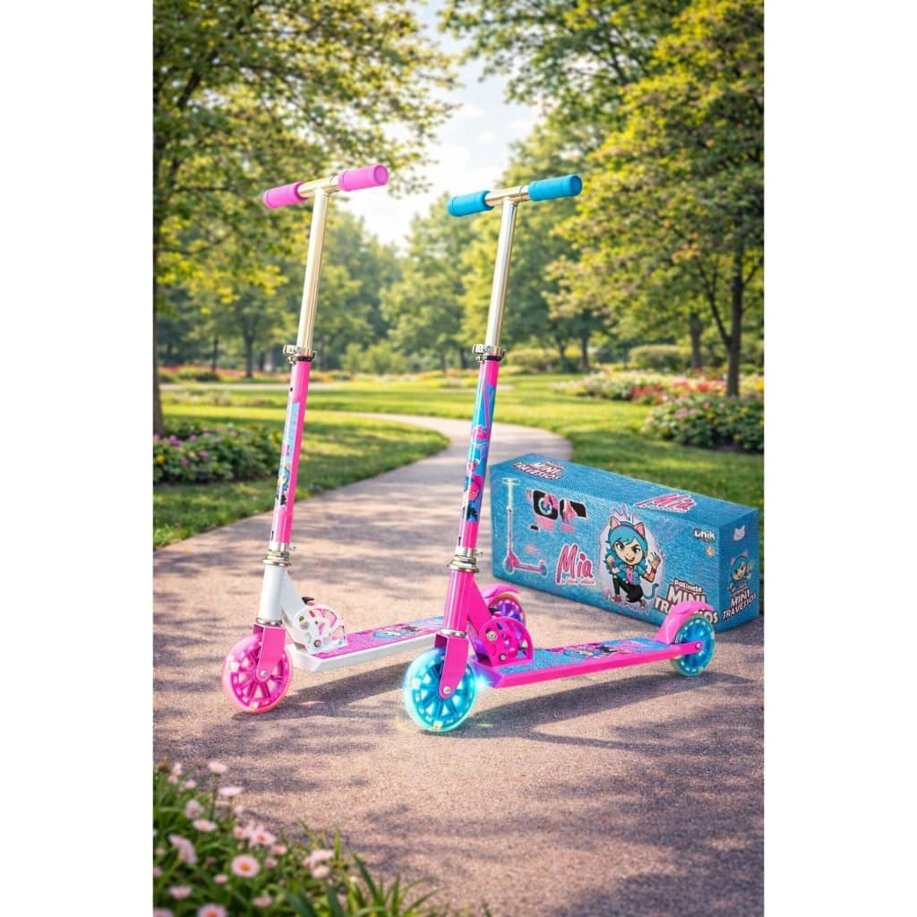 Patinete Infantil 2 Rodas Menina Mini Patinete Feminino Criança Antiderrapante Resistente 70 kg