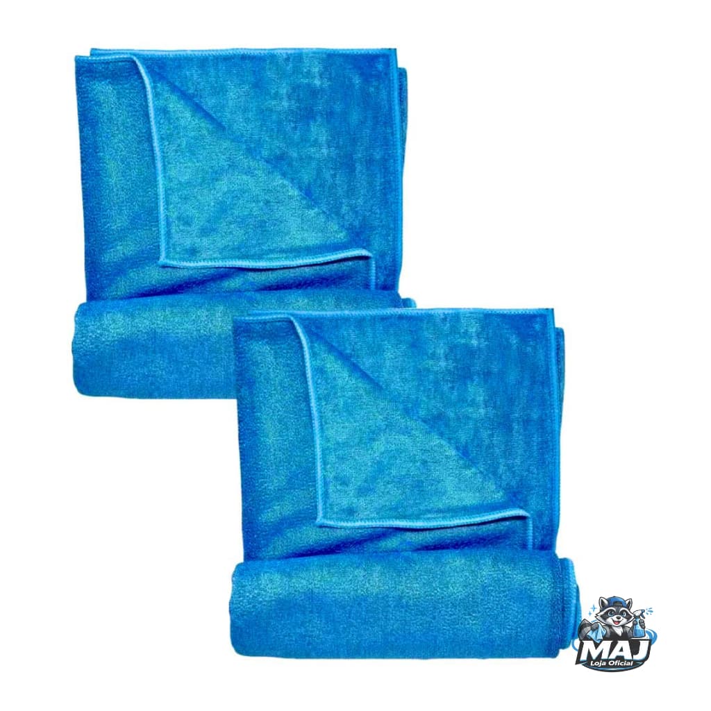 KIT 2 Panos Microfibra Alta Absorção 50x90cm Acessório de carro Não Risca Para Secar Carro E Moto