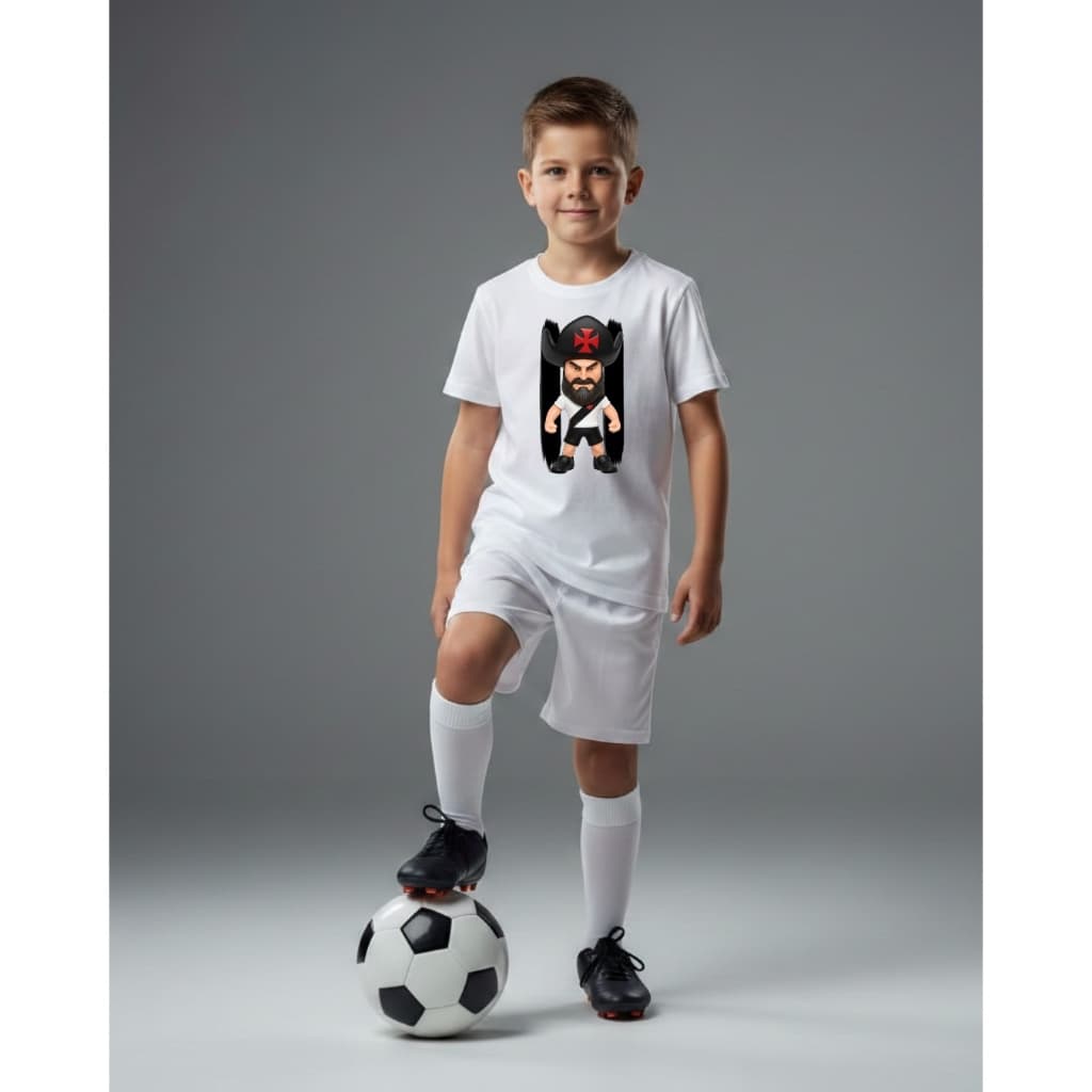 Camiseta Infantil T-shirt Estampa Mascote Vasco Lançamento