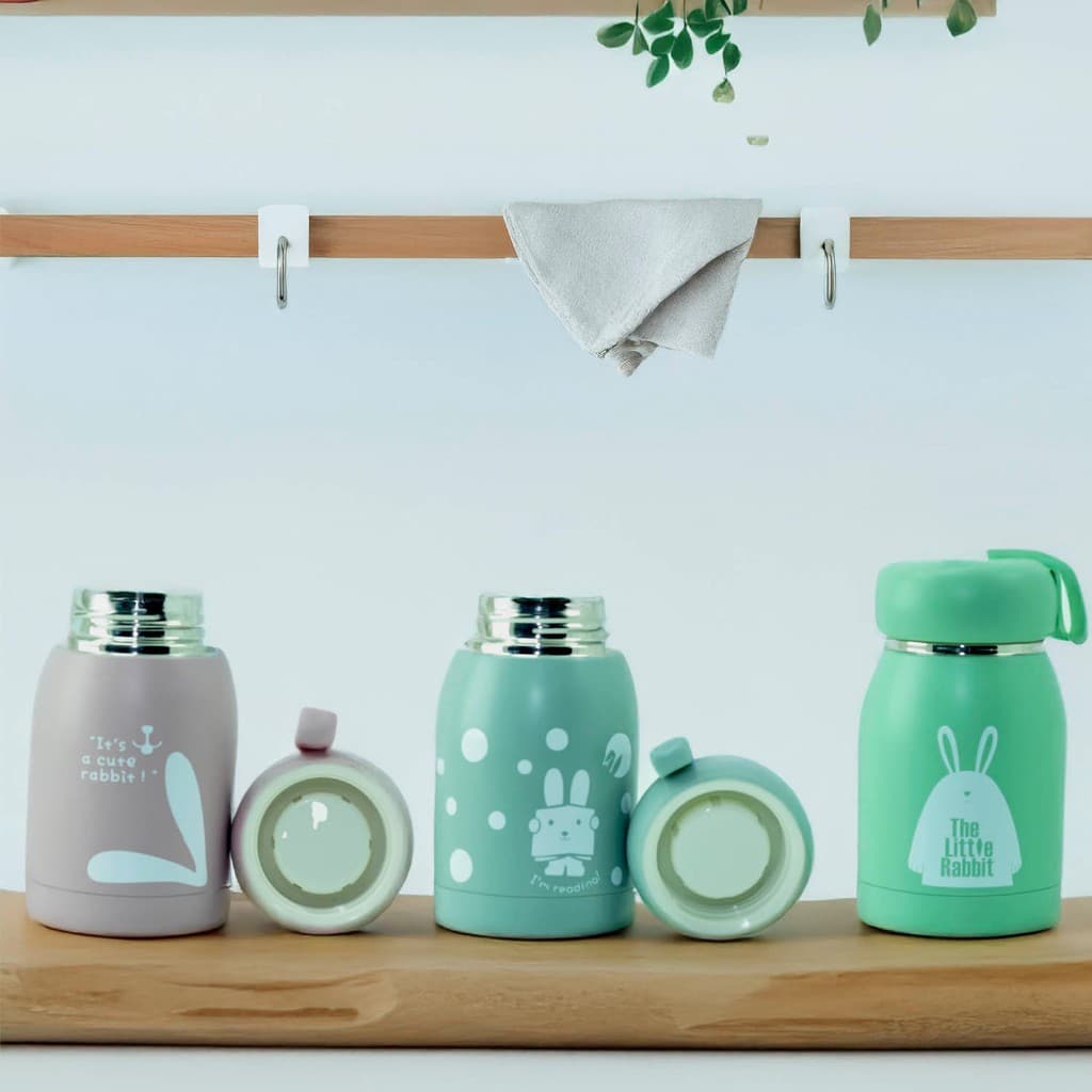 Garrafa Térmica Parede Dupla Em Inox Infantil Criança Cores