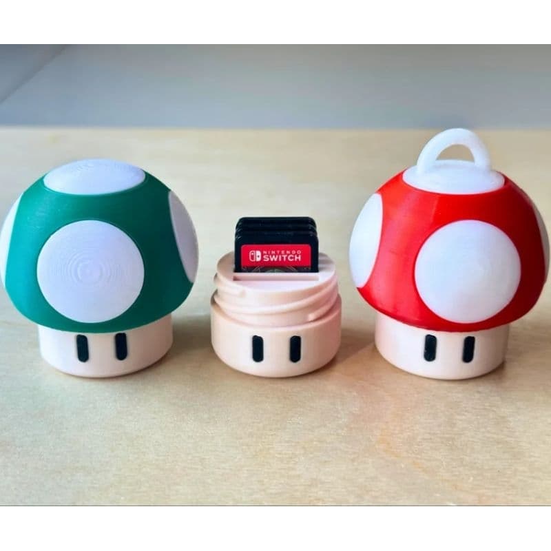 MINI CASE COGUMELO MARIO PARA CARTUCHOS DE NINTENDO SWITCH