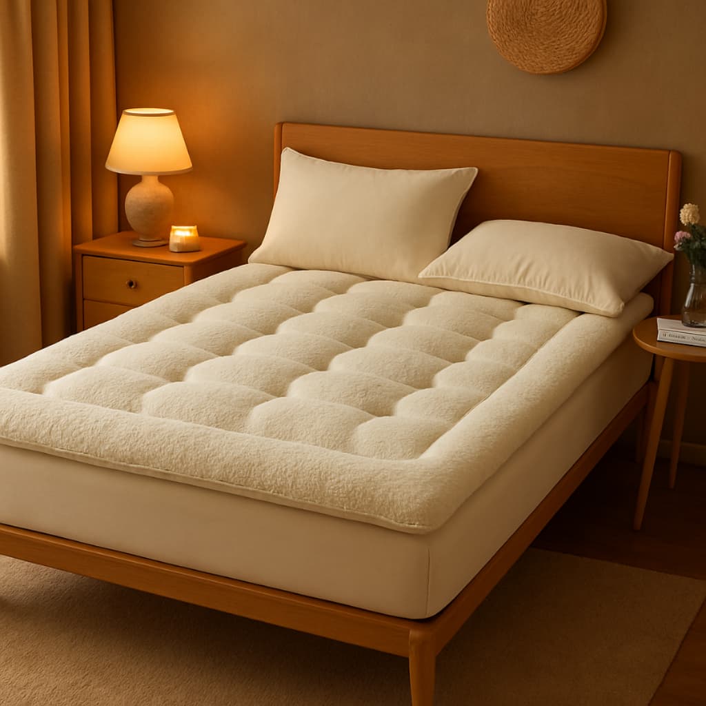 Protetor Colchão Pillow Top Sherpa Macio Delicado Toque Leve Elegante