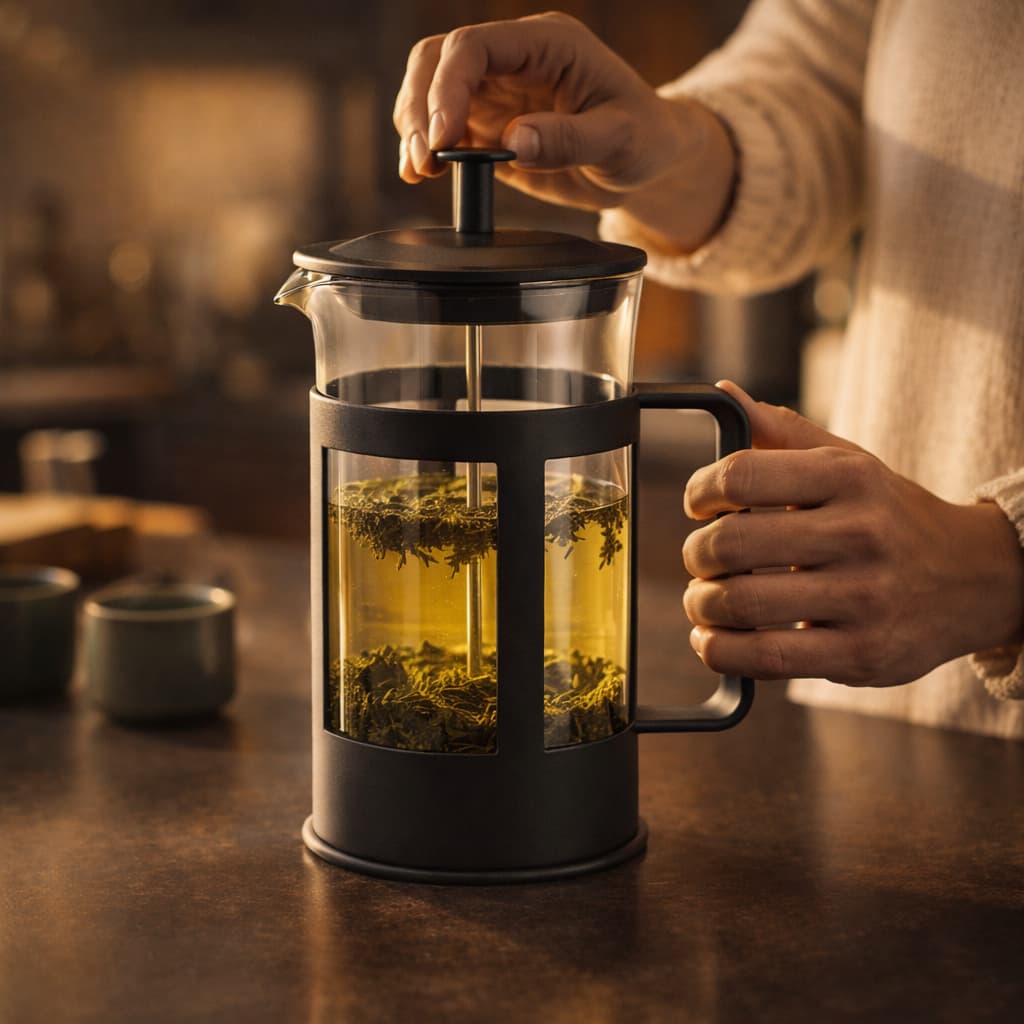 Cafeteira Francesa 300ml Prensa Francesa Café e Chá Vidro com Filtro Café Manual Portátil Fratelli