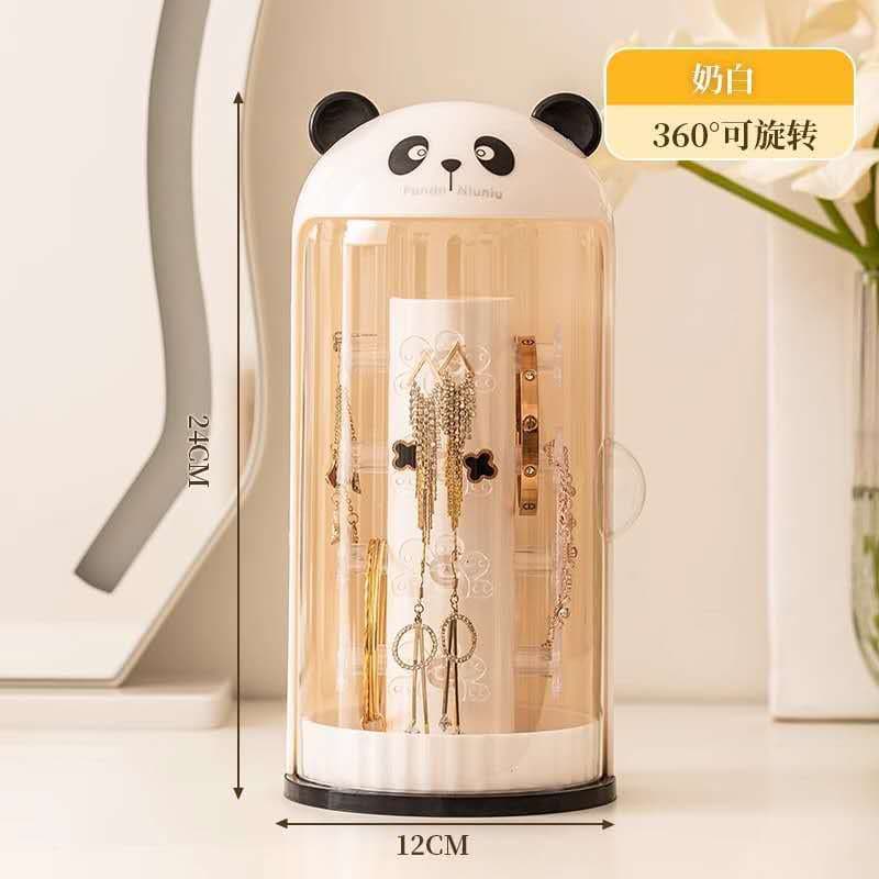 Caixa Organizadora Joia Multifuncional Panda Giratório