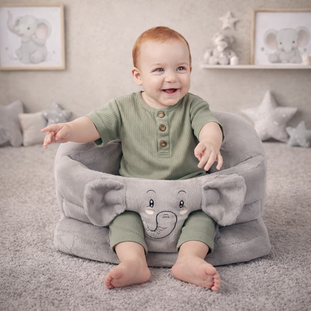 Assento Infantil Sofazinho Cadeirinha Apoio Seguro Multiuso para Bebê Estofado Fofinho confortavel