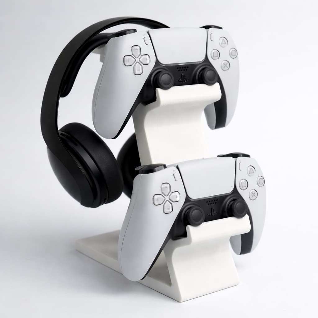 Suporte Gamer de Mesa para Controle e Headset Organizador para PS5 PS4 Xbox