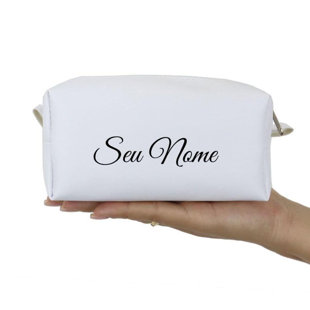 Kit Com 10 Necessaires Personalizado Com Nome Pequena Brinde Lembrancinha