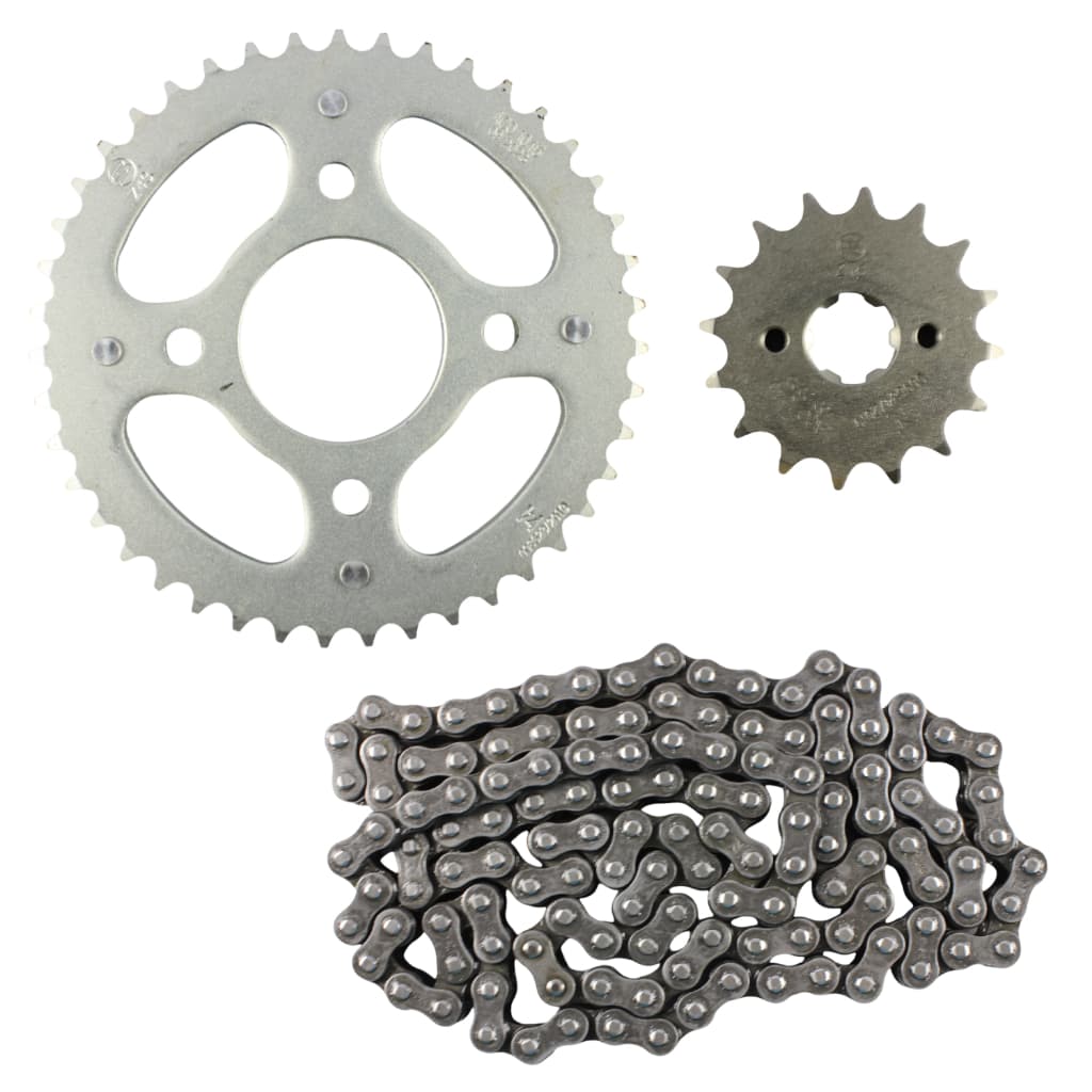 Kit Relação Transmissão Moto CG 150 Titan Fan Cargo Aço 1045 Envio Rápido Original Honda Grapks