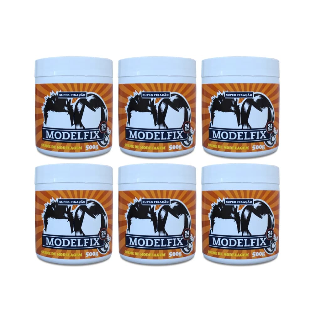 Creme Modelador Modelfix Super Fixação kit com 6 unidades