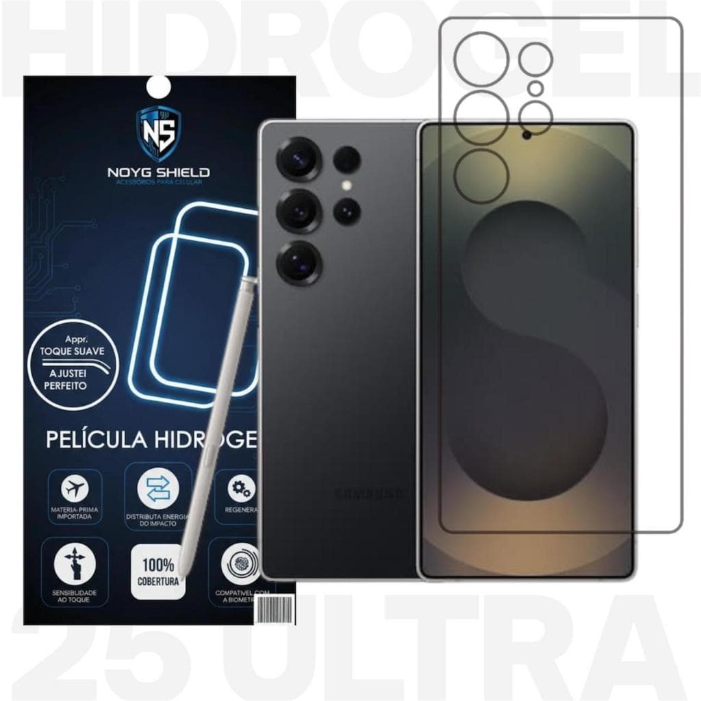 Pelicula Gel Hidrogel Traseira Anti Impacto para Celular Samsung Galaxy S25 Ultra