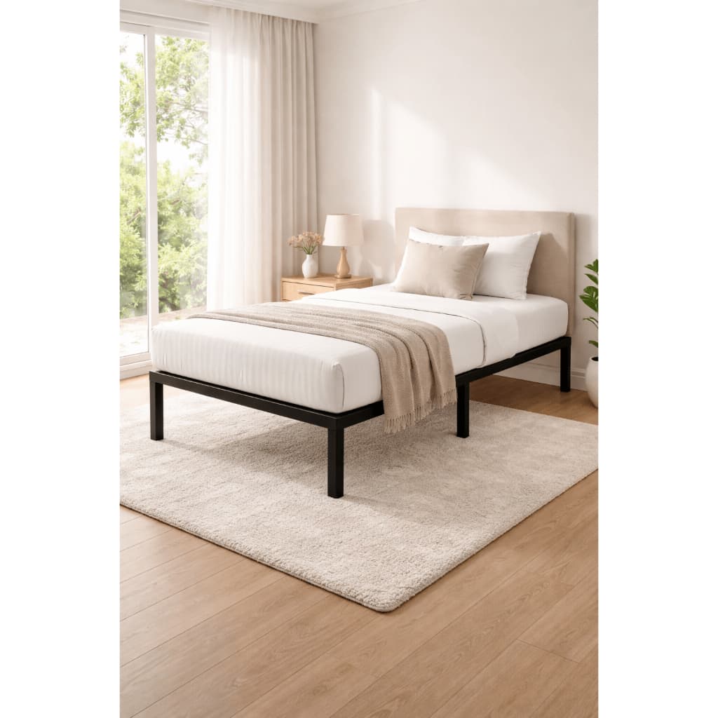 Cama de Ferro Estrado Base Box Resistente Desmontável Suporta Até 300KG