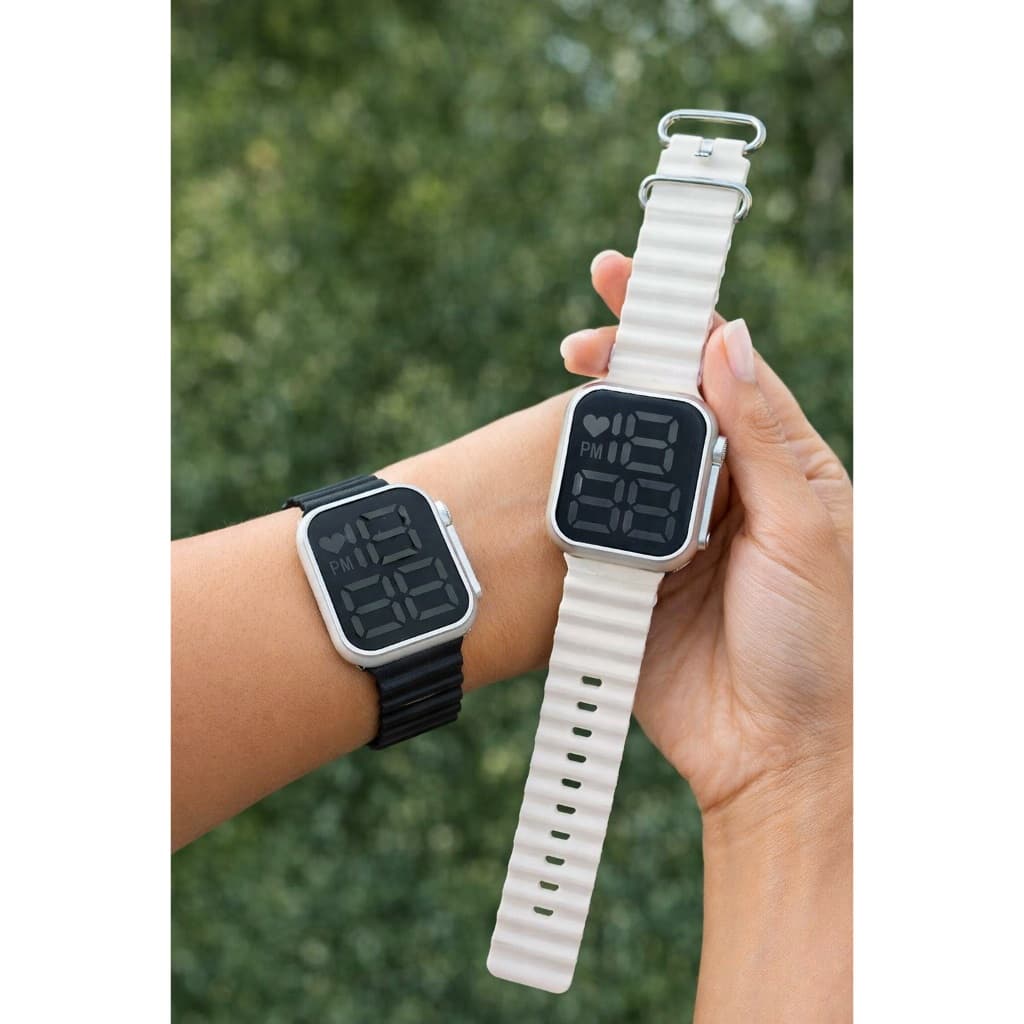Relógio Digital Masculino Feminino Quadrado A prova de Agua 324