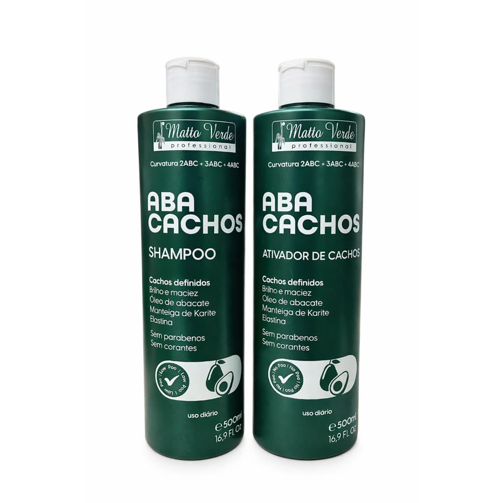 it Shampoo + Condicionador Abacachos Mattoo Verde 500ml | Cachos Definidos Óleo de Abacate