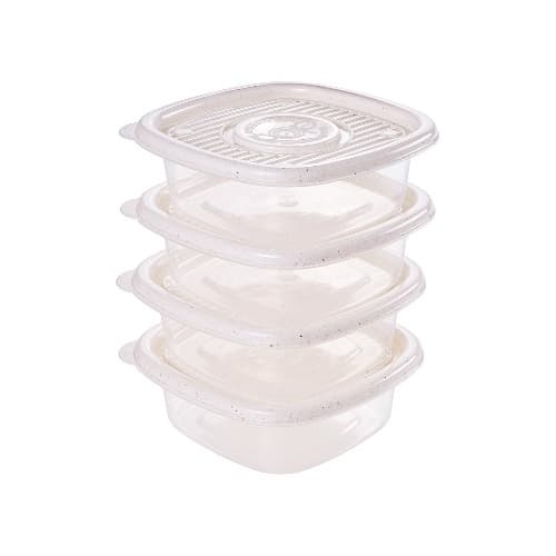 CONJUNTO 4 POTES POP QUADRADO 400ML