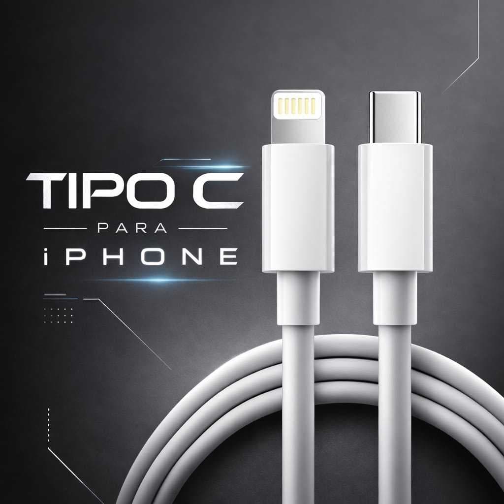 Cabo Carregador Turbo 20W Compatível Com Iphone  Pro Max Turbo Tipo C Branco