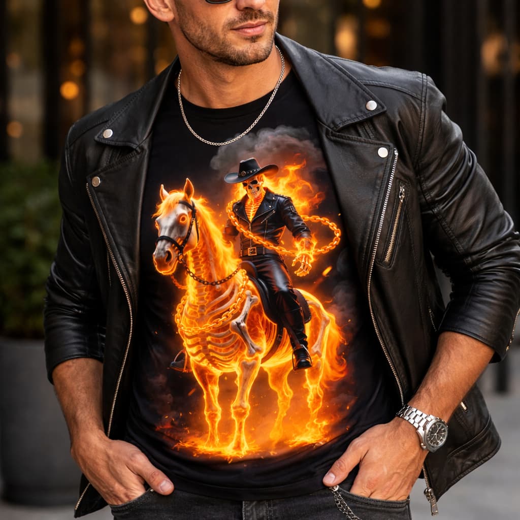 Camiseta Camisa Masculina Rock Caveira Motoqueiro