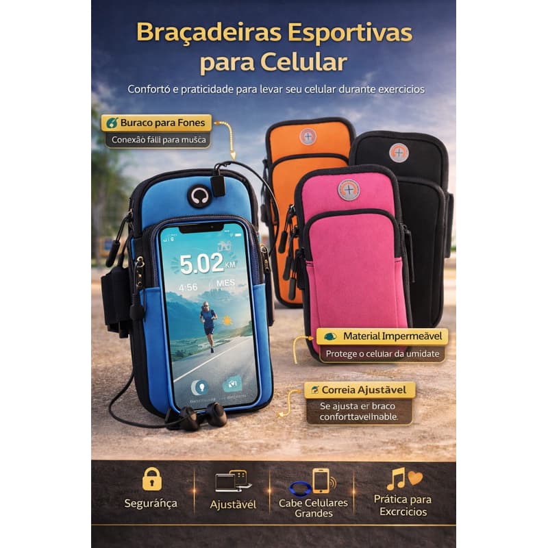 Bag Lateral Sportiva Impermeável