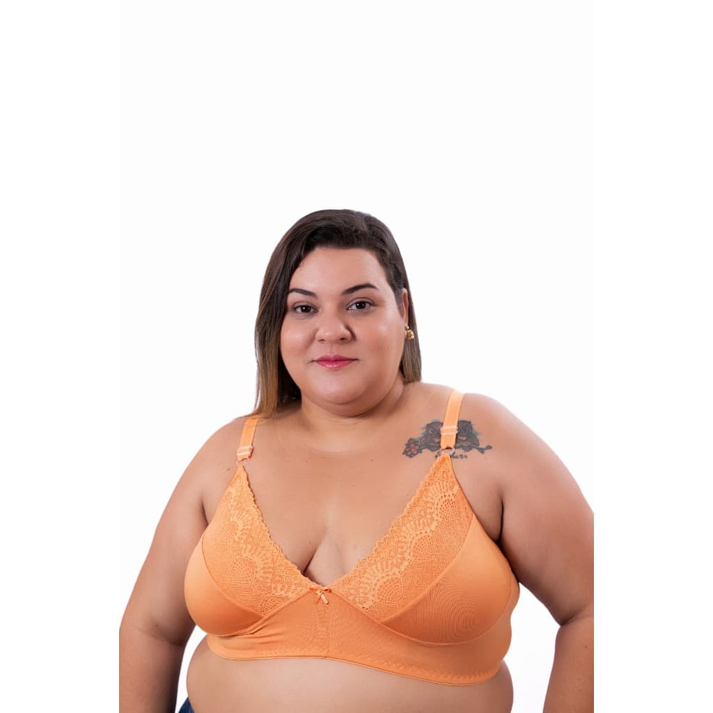 Kit 3 Sutiãs Sem Bojo plus size conforto dia a dia.