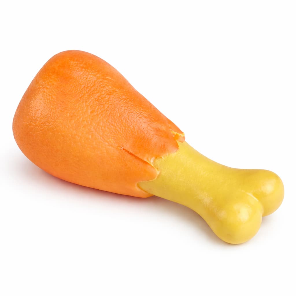 Brinquedo De Vinil Coxa De Frango Para Cães Pet