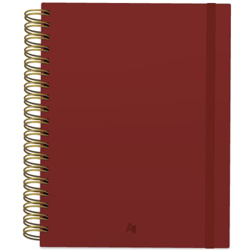 Caderno Reposicionável Bordô AD Cadernos