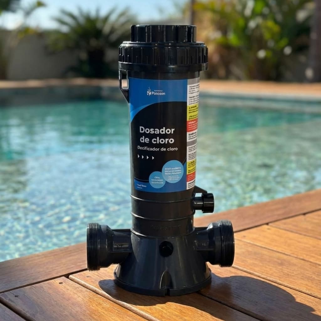 Dosador Automático Cloro Pastilha D15 Panozon 15g/h 7 Piscina Higienização