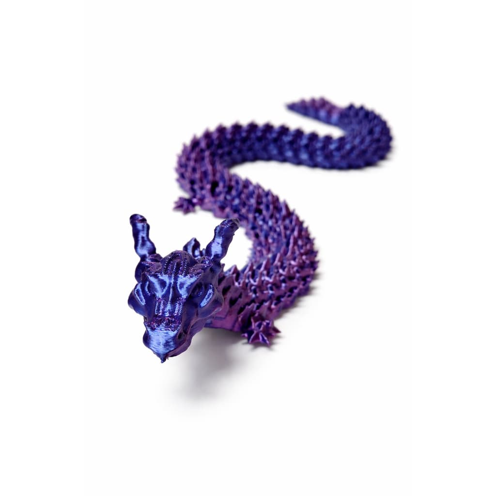 Dragão Articulado 3D Flexível Brilhante grande | Anti Stress | Decoração Geek presente 42cm
