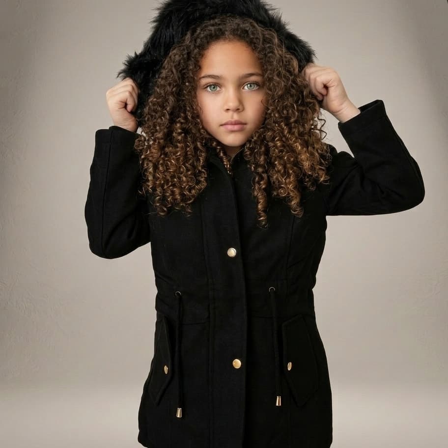 Jaqueta Feminino parka Infantil - Elegancia e Estilo para os Dias Frios