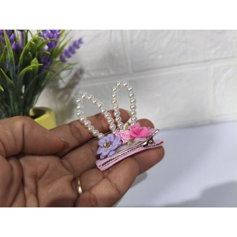🌸 Tiara/Laço Infantil Páscoa com Orelhinhas de Coelho – Luxo Bebê 🎀🐰