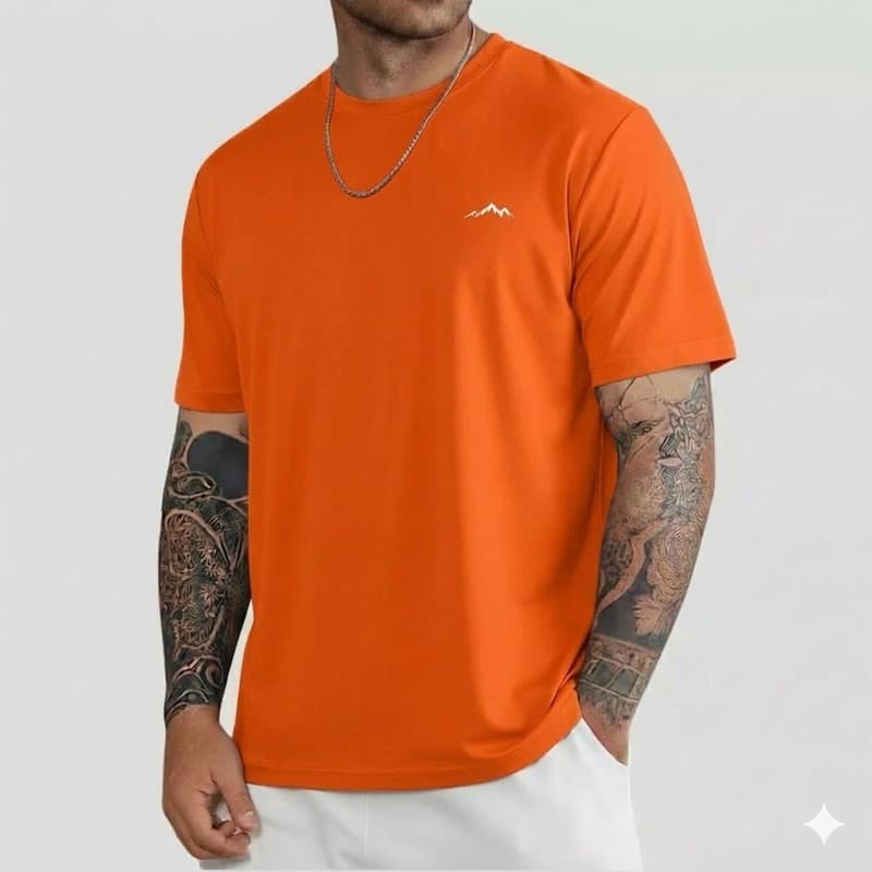 Camiseta Masculina Algodão Premium Estampa Montanha envio rápido