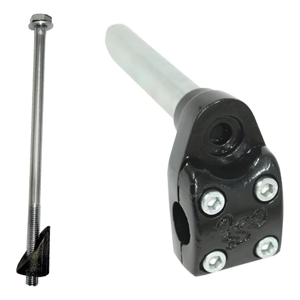 Mesa Suporte Guidão Cross 21.1 Alumínio 4 Parafusos Preto BMX GTU TNT