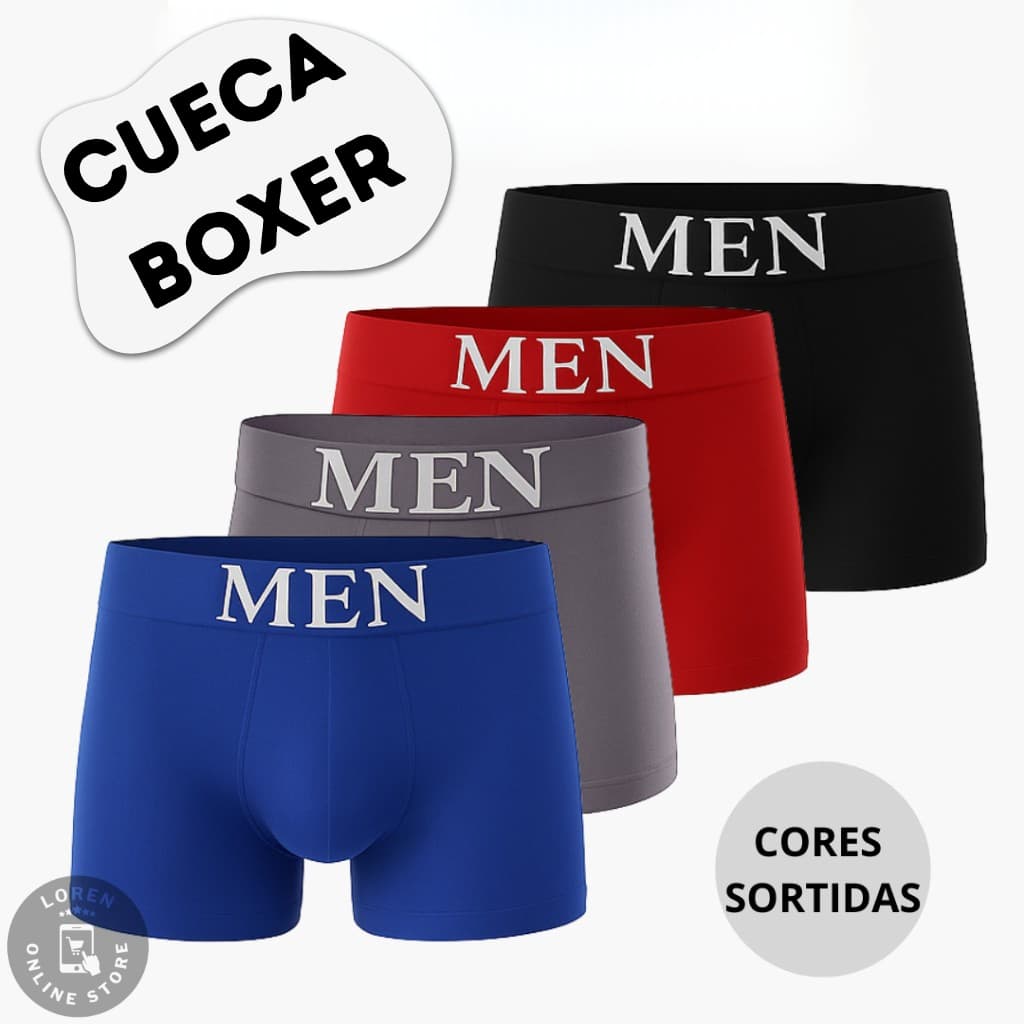 Kit 10 ou 03 Cuecas Boxers Masculina Cueca Adulto Premium Confortavel