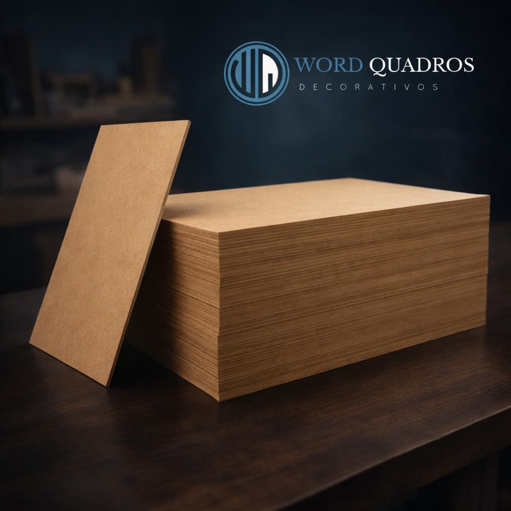Chapas MDF Cru 3mm 20x30 Kit 10 a 50 Unidades Para Artesanato, Sublimação e Quadros