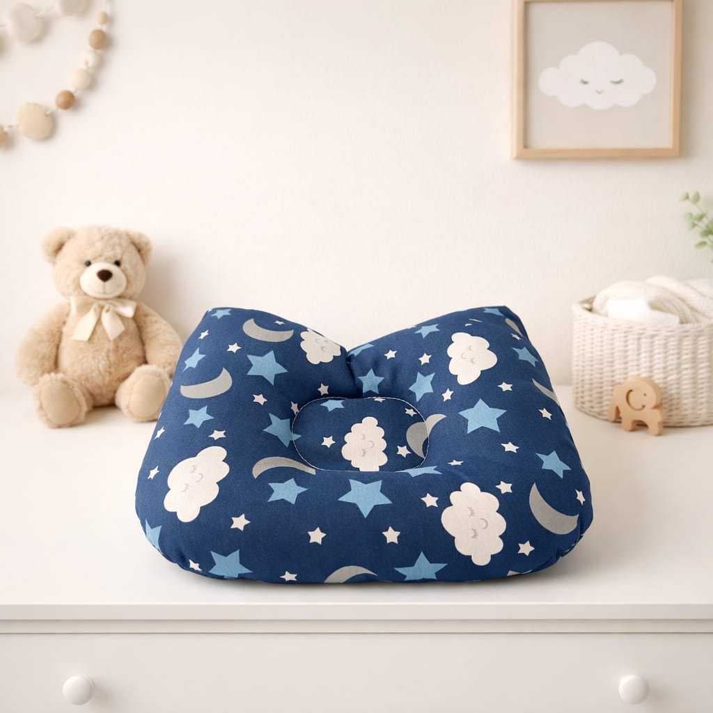 Almofada  para bebê anatômico - Travesseiro ergonômico macio para apoio de cabeça e pescoço recém nascido