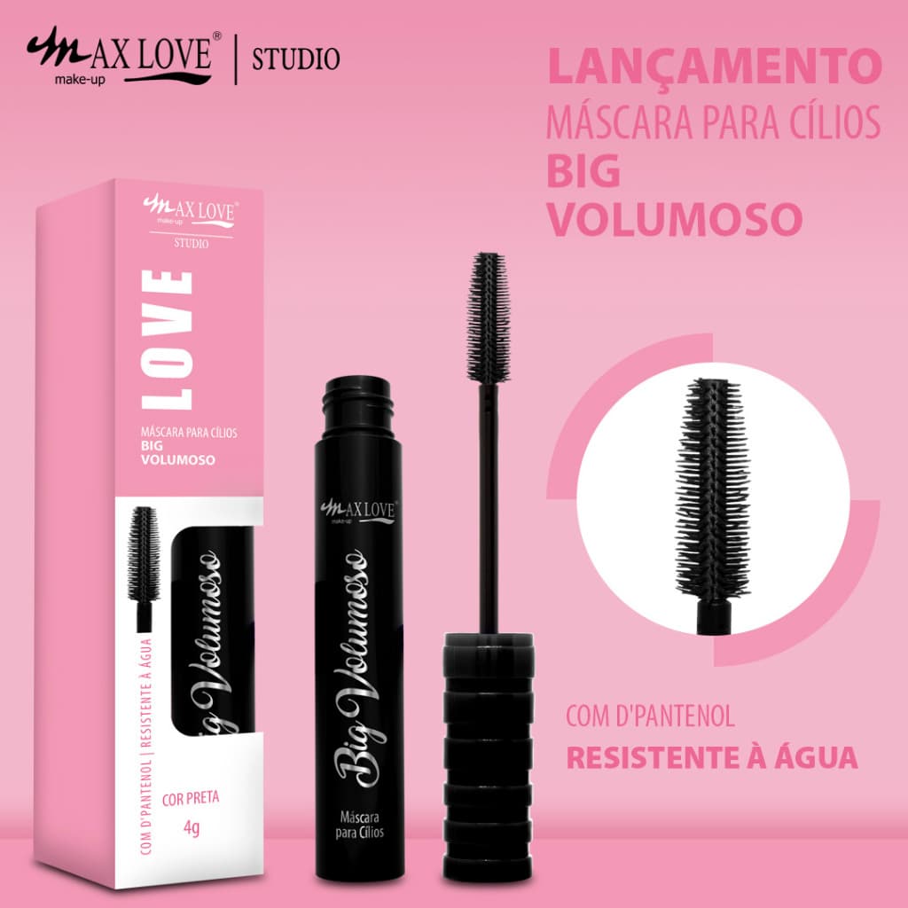 Máscara para Cílios Big Volumoso 100 - Max Love