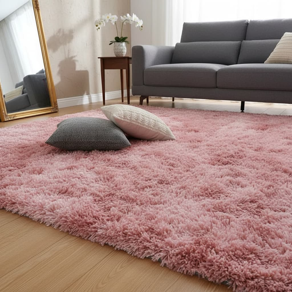 Tapete 2,00x1,50 Bege Mesclado 40mm Felpudo Luxo Sala Quarto