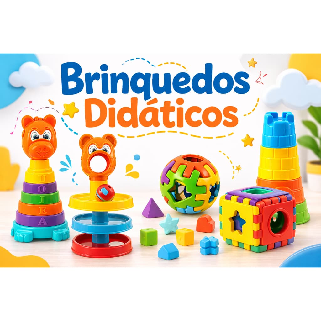 Brinquedo Educativo Infantil Didático Colorido Interativo Para Coordenação e Aprendizado