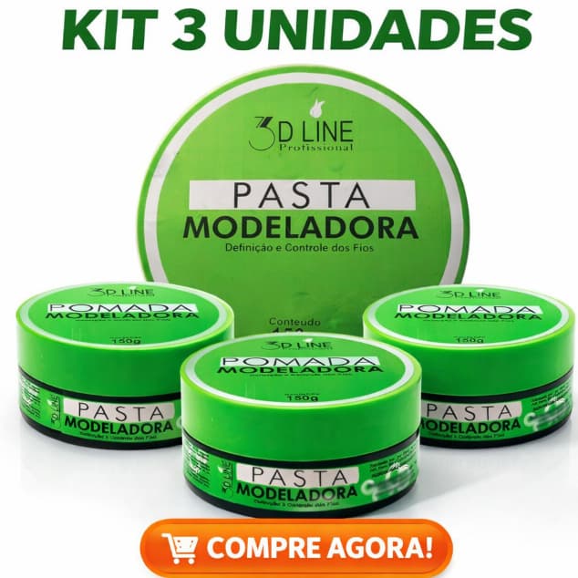 3un Pasta Modeladora Para Cabelos Pomada Incolor 150g 3D Line Controle Fio Para Tranças Box Braids