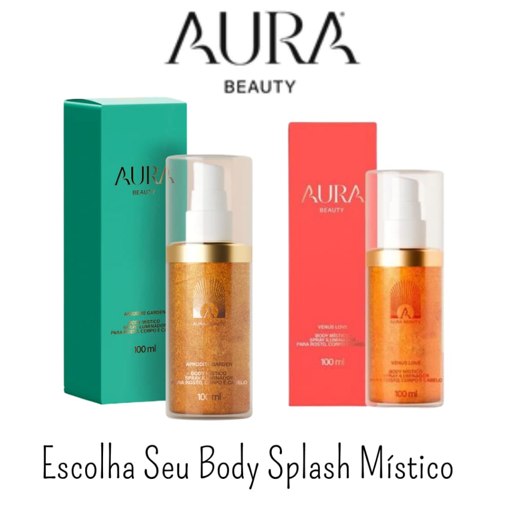 Body Mistico Iluminador Aura Beauty Selecione sua Fragrancia (Afrodite Garden Ou Venus Love)