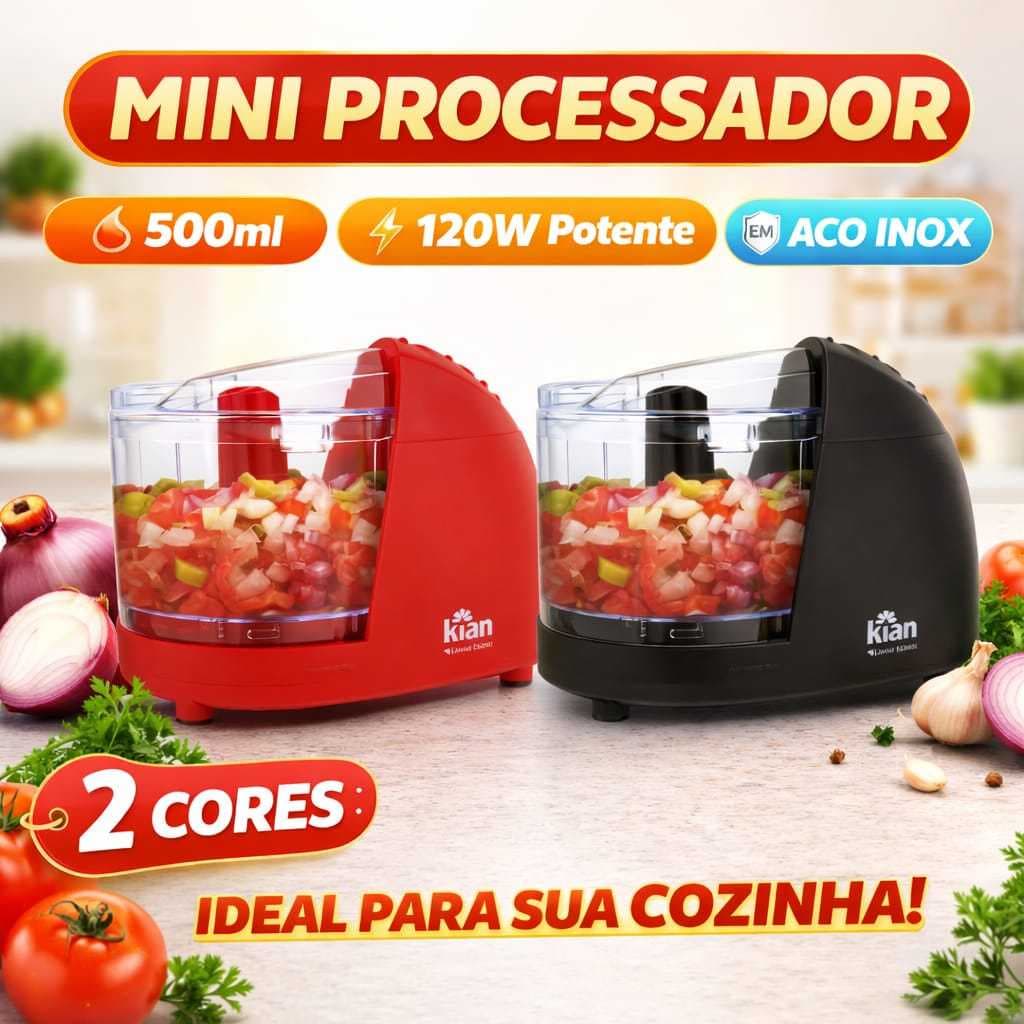 Mini Processador Kian 500ml