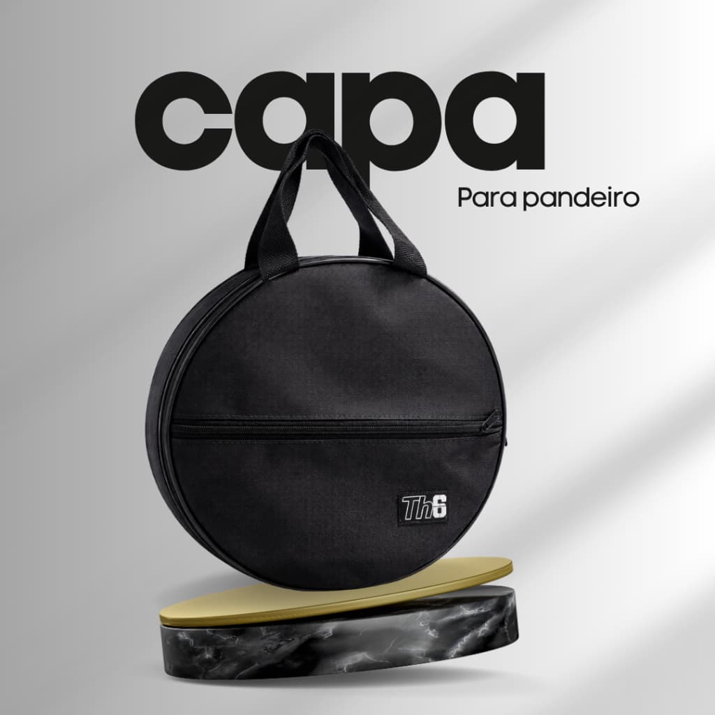 Capa de Pandeiro acolchoada – prática, resistente e segura.