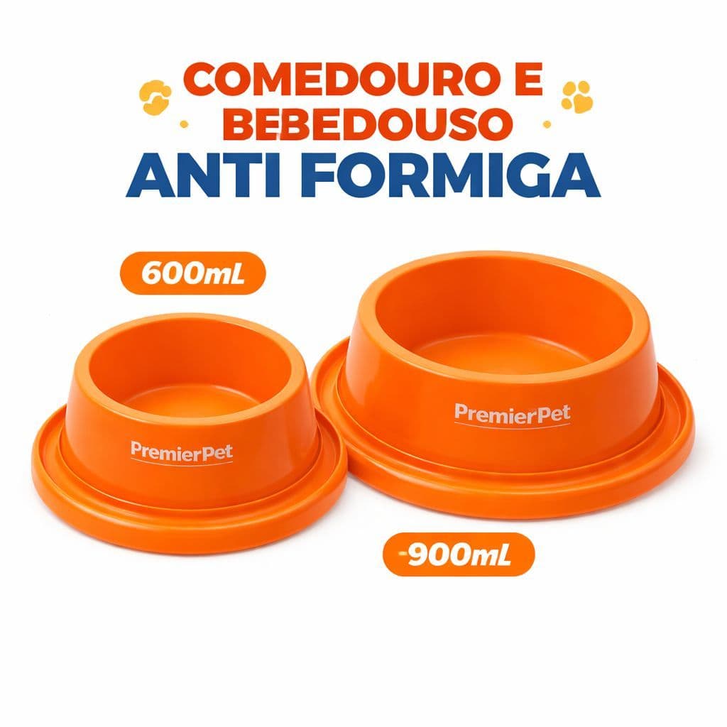 Comedouro Cachorro Gato Bebedouro Com Ati formiga