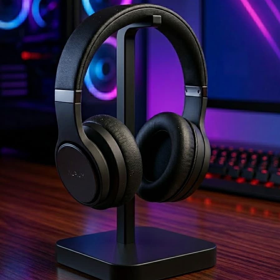Suporte Gamer para Headset Universal de Mesa | Kits com Suporte para Controle Design Minimalista