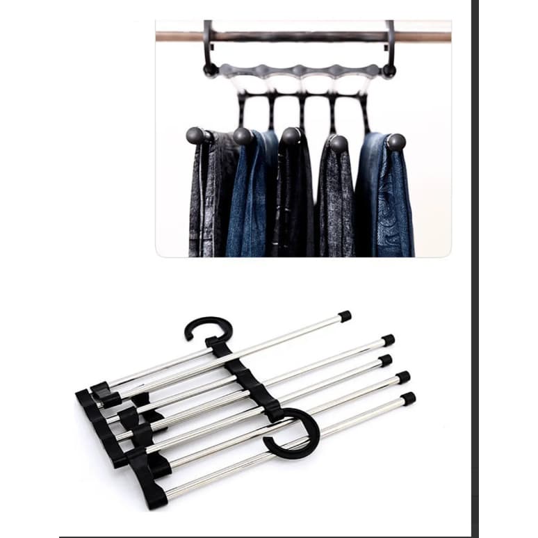 Cabide Multifuncional Aço Inox - Dobrável e Antiderrapante