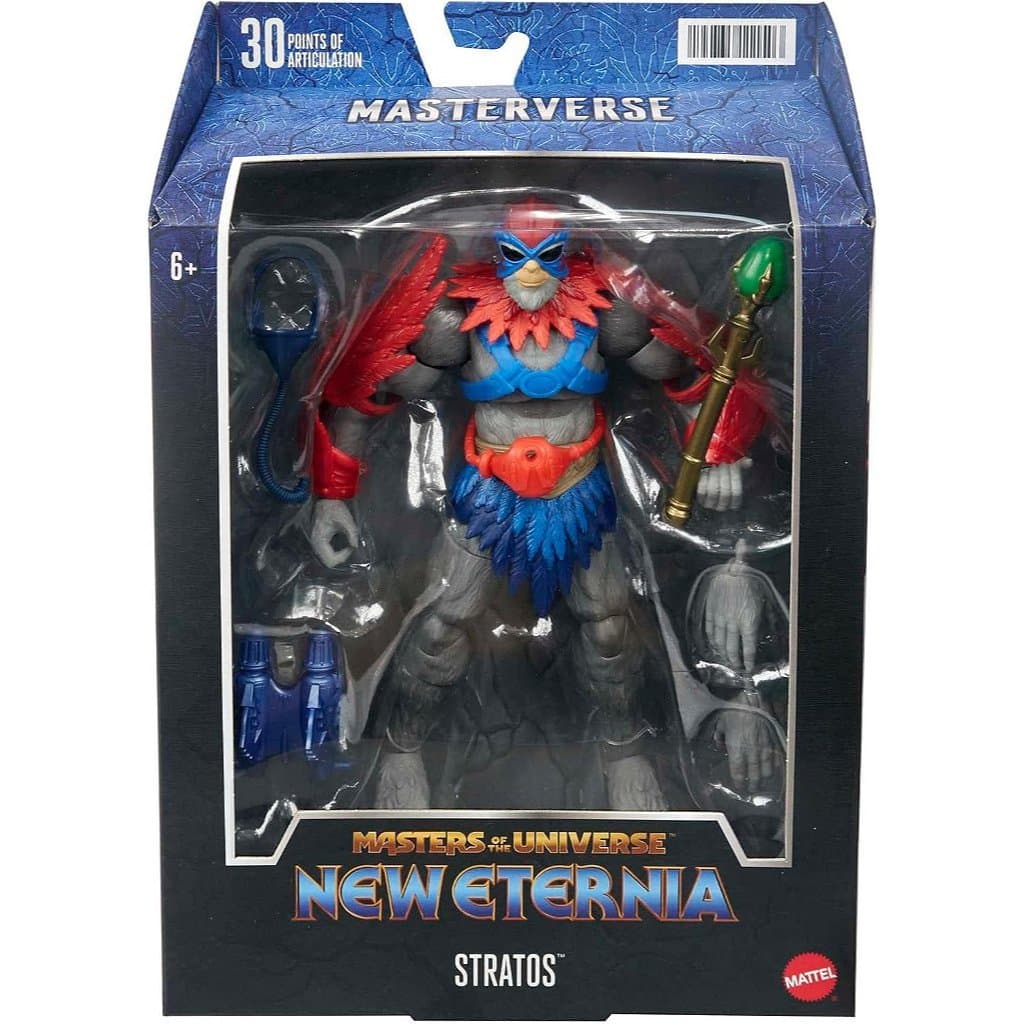 Boneco Stratos Masters of the Universe New Eternia Masterverse Mattel GPK95 Figura de Ação Articulada