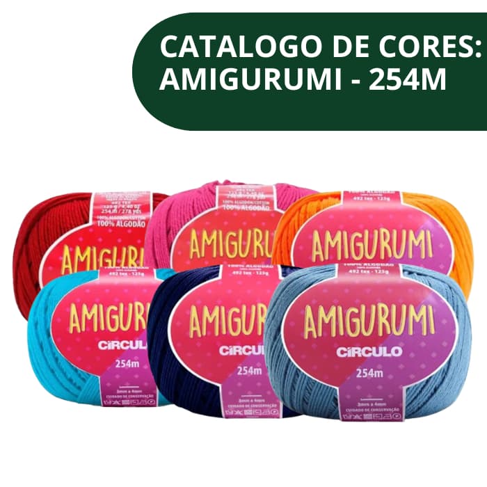 Fio Linha Amigurumi Círculo 125g Escolha a cor - ENVIO 24h