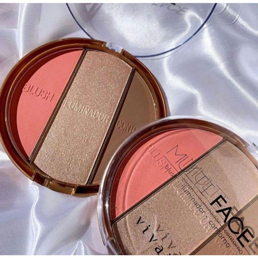 ESTOJO MULTI FACE BLUSH ILUMINADOR CONTORNO VIVAI