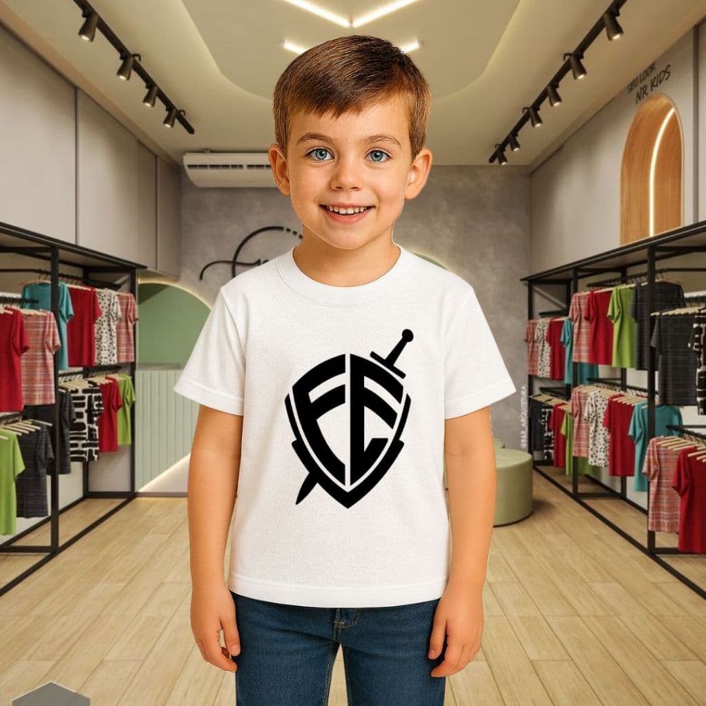 Camiseta Infantil Pra Criança Camisa 100% Algodão Premium Fé Religião