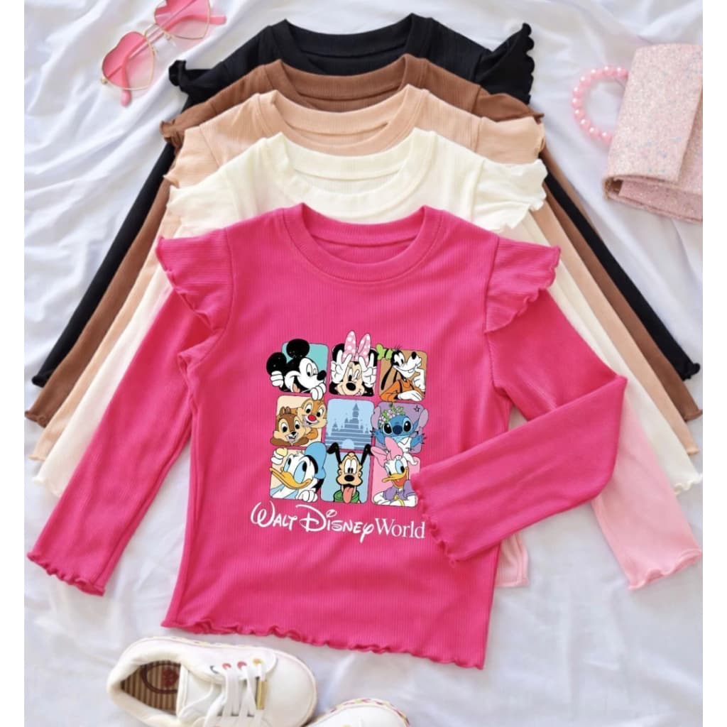 Blusa Infantil Manga Longa 2 ao 12 / Blusa Manga Longa Basica Infantil / Canelada / Blusa de frio
